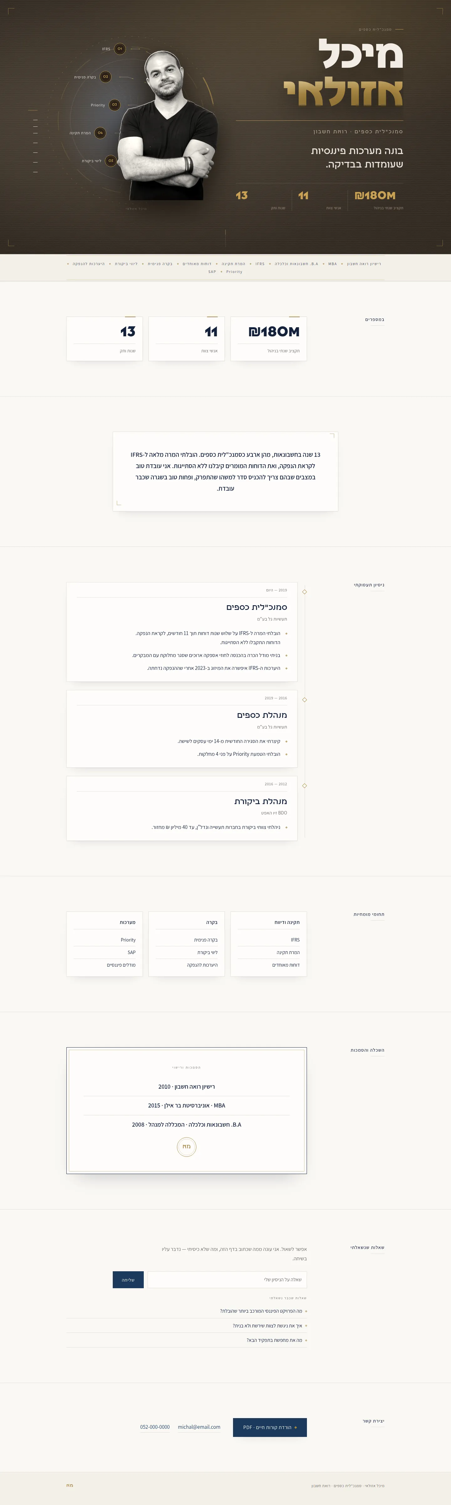 תבנית לשכה בתצוגת מחשב: הדף המלא